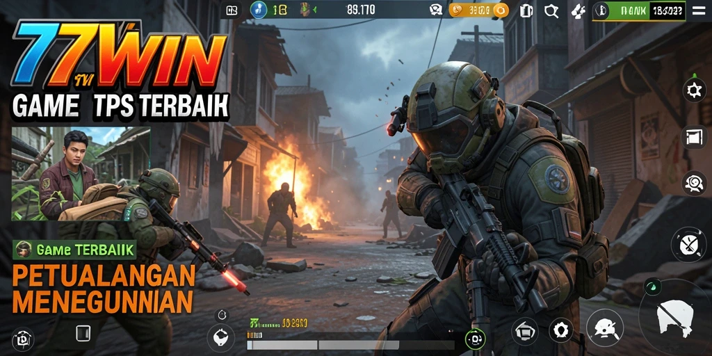 Tampilan utama gameplay 77WIN yang mendebarkan