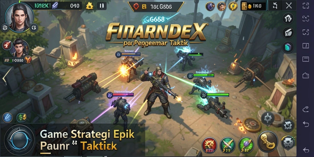 Tampilan gameplay G668 yang menarik dengan strategi yang intens.