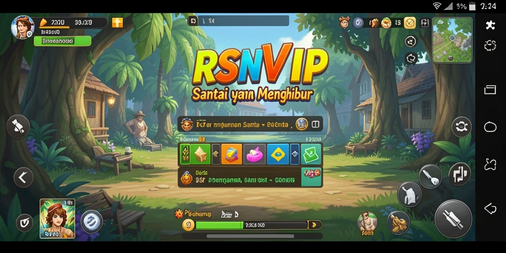 Tampilan gameplay menarik dan penuh warna dari RSNVIP.