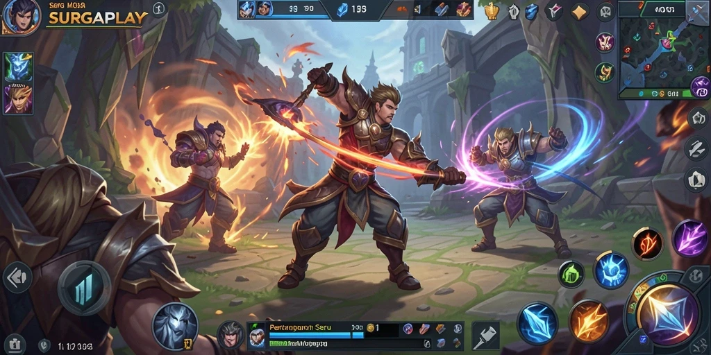 Tampilan gameplay SURGAPLAY yang seru dan penuh aksi.