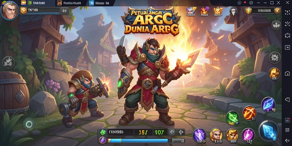Menampilkan pertarungan epik dalam dunia ARPG yang luas.