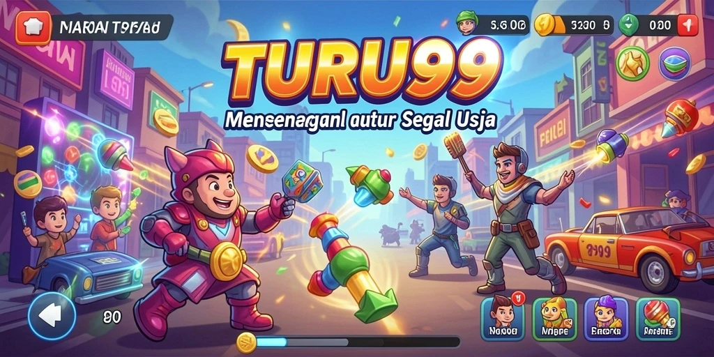 Tampilan gameplay TURU99 yang seru dan penuh tantangan di layar.