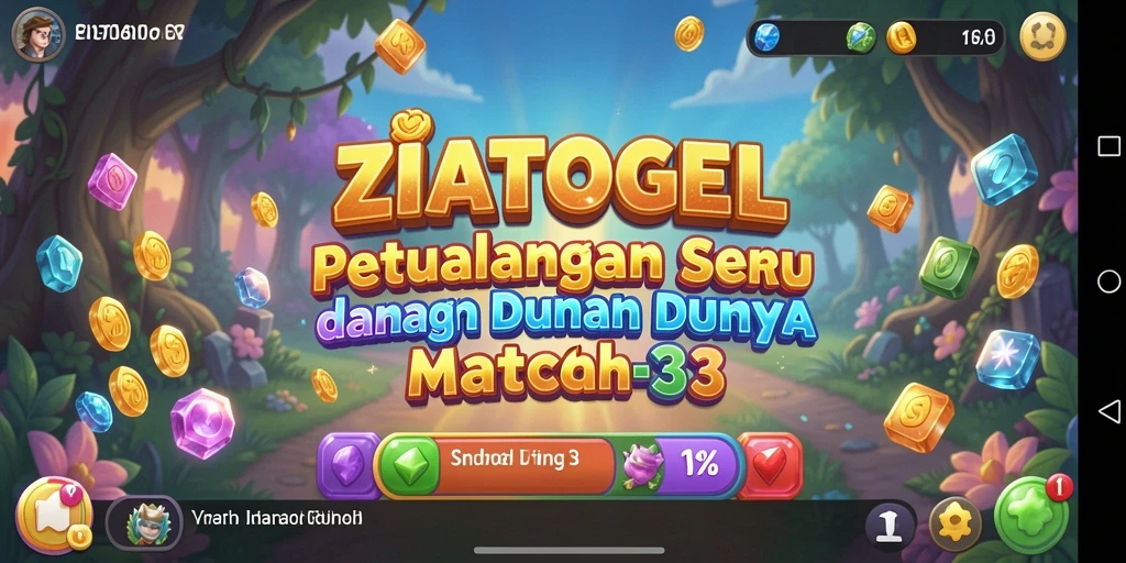 Gameplay seru ZIATOGEL dengan variasi level menarik.