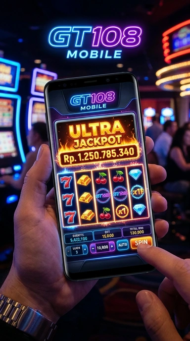 Screenshot antarmuka utama aplikasi gt108.